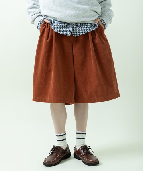 PAR ICI(パーリッシィ)の「16Wコーデュロイ グルカハーフパンツ(セットアップ対応)(その他パンツ・レディース・オレンジ/チャコールグレー/ベージュ・FREE)」の4枚目の写真