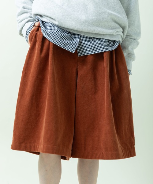 PAR ICI(パーリッシィ)の「16Wコーデュロイ グルカハーフパンツ(セットアップ対応)(その他パンツ・レディース・オレンジ/チャコールグレー/ベージュ・FREE)」の5枚目の写真