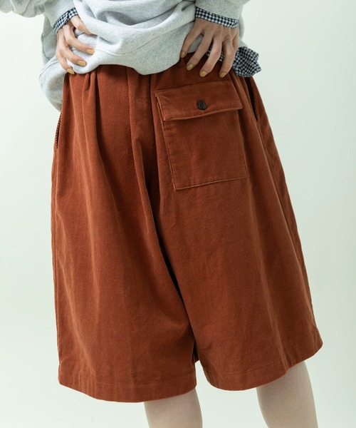 PAR ICI(パーリッシィ)の「16Wコーデュロイ グルカハーフパンツ(セットアップ対応)(その他パンツ・レディース・オレンジ/チャコールグレー/ベージュ・FREE)」の7枚目の写真