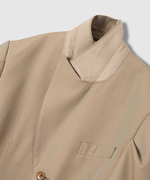 HOLIDAY(ホリデイ)の「WOOL TWILL SHAPED PUFF JACKET ウールツイルシェイプドパフジャケット(テーラードジャケット・レディース・ブラック/カーキ・ONE SIZE)」の5枚目の写真