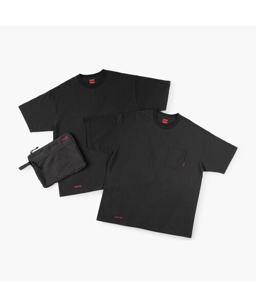 BRIEFING(ブリーフィング)の「BRIEFING×GOAT S/S 2PACK TEE(Tシャツ/カットソー・メンズ・ブラウン/ホワイト/ブラック・L/M/S/XL)」の3枚目の写真
