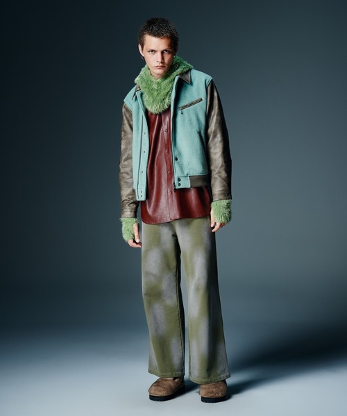 glamb(グラム)の「Distorted Sweat Wide Pants / ディストーテッドスウェットワイドパンツ(その他パンツ・メンズ・ブラック/カーキ・S/M/L)」の17枚目の写真