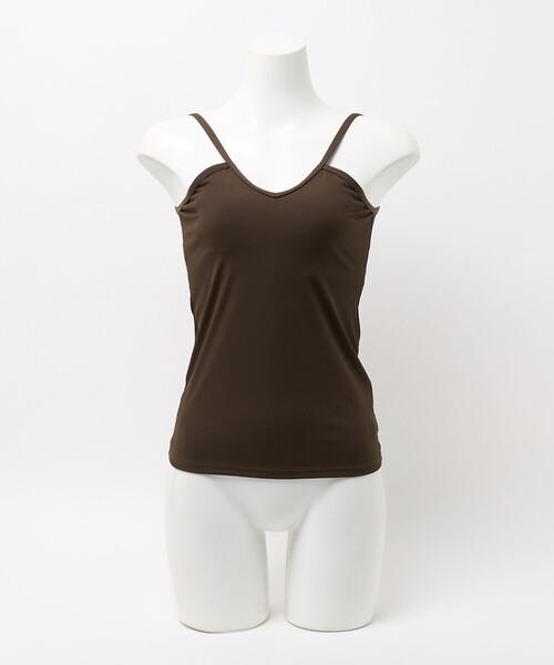 TAARA clothing(タアラクロージング)の「<TAARA>スウィム キャミ(水着・レディース・ブラウン系/ブラック・FREE)」の3枚目の写真
