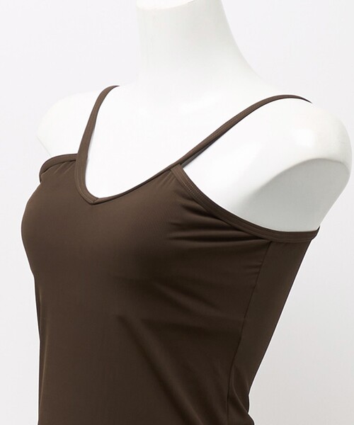TAARA clothing(タアラクロージング)の「<TAARA>スウィム キャミ(水着・レディース・ブラウン系/ブラック・FREE)」の5枚目の写真