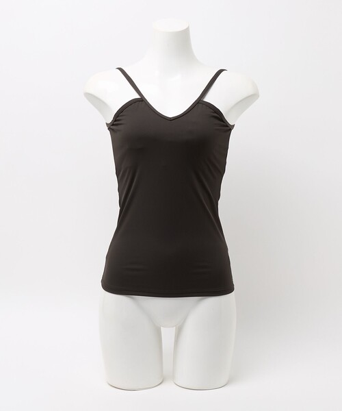 TAARA clothing(タアラクロージング)の「<TAARA>スウィム キャミ(水着・レディース・ブラウン系/ブラック・FREE)」の9枚目の写真