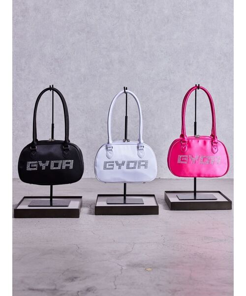 GYDA(ジェイダ)の「GYDA bijou miniボストンBAG(ボストンバッグ・レディース・ブラック/オフホワイト/ピンク・FREE)」の4枚目の写真