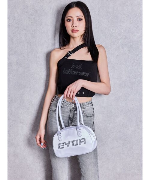 GYDA(ジェイダ)の「GYDA bijou miniボストンBAG(ボストンバッグ・レディース・ブラック/オフホワイト/ピンク・FREE)」の8枚目の写真