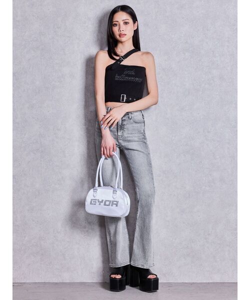 GYDA(ジェイダ)の「GYDA bijou miniボストンBAG(ボストンバッグ・レディース・ブラック/オフホワイト/ピンク・FREE)」の9枚目の写真