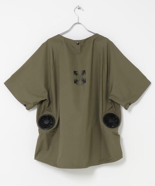 THE GOODLAND MARKET（ザグッドランドマーケット）の「KEIMEN×RICO Air Fan　Air fan T-shirts（Tシャツ/カットソー・メンズ・カーキ/ライトベージュ・LARGE/X-LARGE）」の13枚目の写真