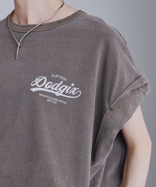 PUAL CE CIN(ピュアルセシン)の「USAコットン ロールスリーブTシャツ(Tシャツ/カットソー・レディース・ブラウン/キャメル/ライトベージュ・FREE)」の18枚目の写真