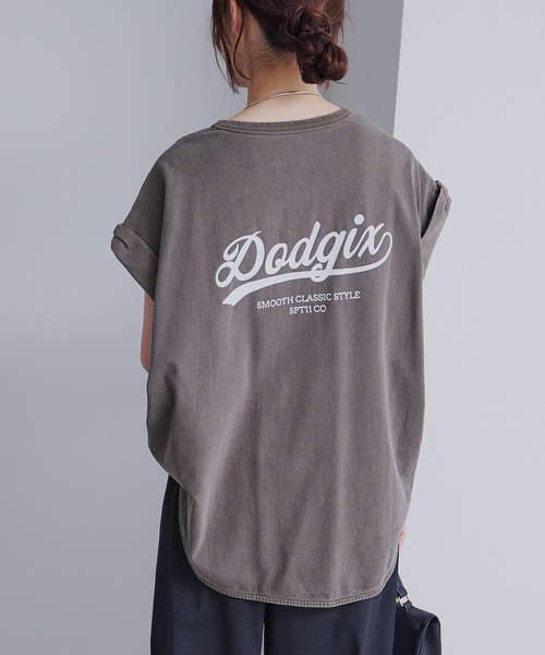 PUAL CE CIN(ピュアルセシン)の「USAコットン ロールスリーブTシャツ(Tシャツ/カットソー・レディース・ブラウン/キャメル/ライトベージュ・FREE)」の20枚目の写真