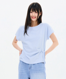 レディース ネックバリエーション ストリング 半袖Tシャツ-FBRG5866D0D
