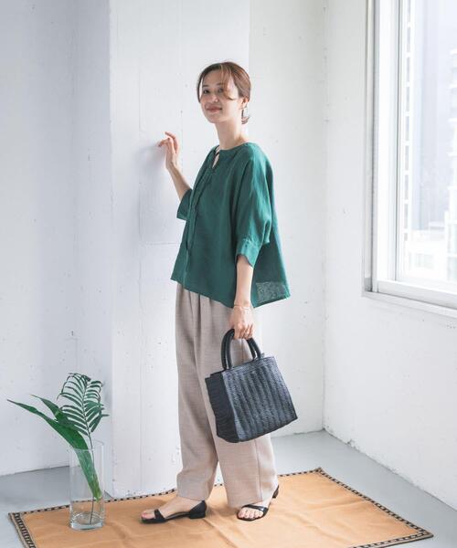 ★新品未使用タグ付き★UR DOORS＊リネン2WAYブラウス URBAN RESEARCH DOORS（アーバンリサーチドアーズ）の「リネン2WAY