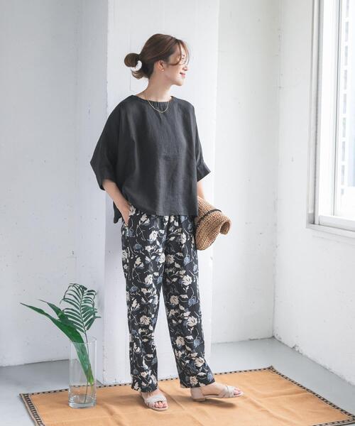 新品タグ付◆ BLACK DOORS リネン2WAYブラウス　アーバンリサーチ URBAN RESEARCH DOORS（アーバンリサーチドアーズ）の「リネン2WAY