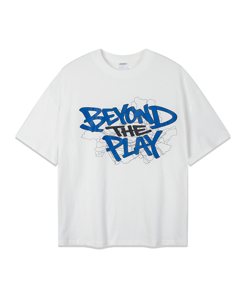 URBAN PLAYERS(アーバンプレイヤーズ)の「エスエイプリント半袖Tシャツ (2COLOR)(Tシャツ/カットソー・レディース・ブラック/ホワイト・MEDIUM/LARGE/X-LARGE)」の2枚目の写真