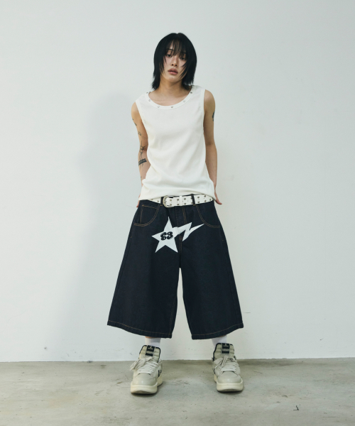 SCALLYWAG（スカリーワグ）の「ネックラインスタッズスリーブレス[ホワイト]（Tシャツ/カットソー・レディース・その他・MEDIUM/LARGE）」の9枚目の写真