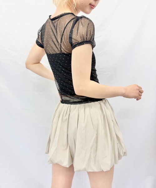 Alite cloth(アリーテクロス)の「バルーンスカパン(スカート・レディース・ブルー/ホワイト/ピンク/ブラック/ベージュ・FREE)」の15枚目の写真