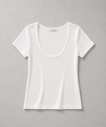 ラウンドネック フィットTシャツ