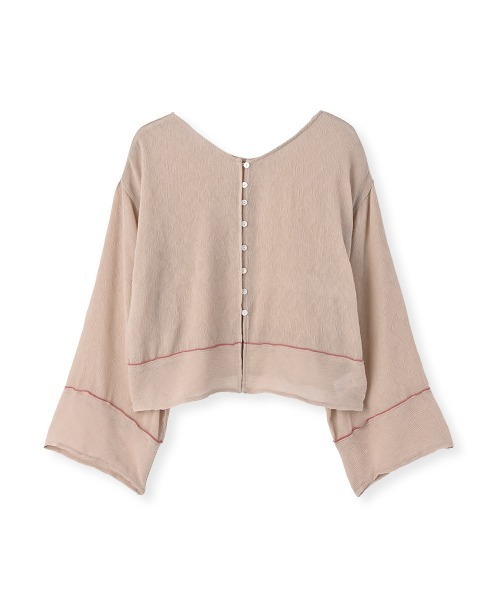 marjour(マージュール)の「SHEER CRINKLE CARDIGAN(カーディガン/ボレロ・レディース・ピンク/ブラック・M)」の20枚目の写真