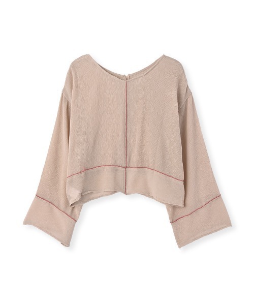 marjour(マージュール)の「SHEER CRINKLE CARDIGAN(カーディガン/ボレロ・レディース・ピンク/ブラック・M)」の21枚目の写真