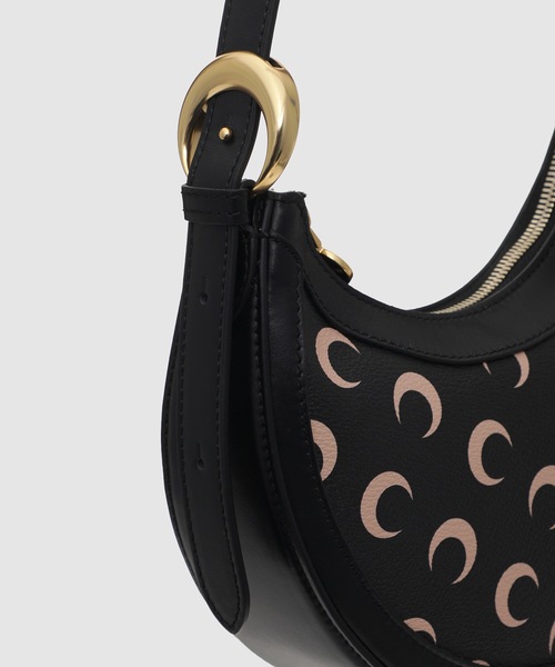 MARINE SERRE(マリーン・セル)の「MOON CANVAS ECLIPS MINI SHOULDER BAG(ショルダーバッグ・レディース・ブラック・ONE SIZE)」の5枚目の写真