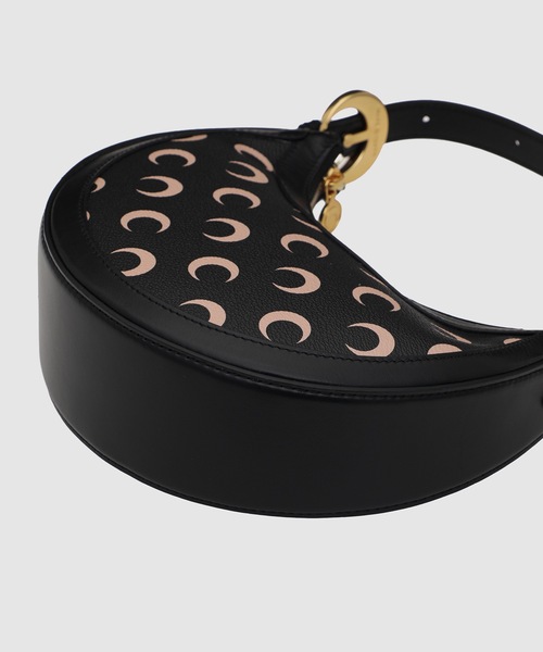 MARINE SERRE(マリーン・セル)の「MOON CANVAS ECLIPS MINI SHOULDER BAG(ショルダーバッグ・レディース・ブラック・ONE SIZE)」の3枚目の写真