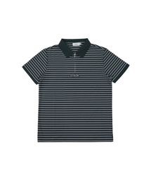 MONBIRDIE GOLF（モンバーディーゴルフ）の「メンズストライプテクスチャーショートスリーブGREEN（Tシャツ/カットソー）」