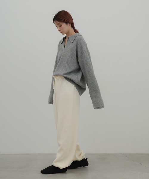 select MOCA(セレクトモカ)の「【ZOZO限定先行販売】ニットパンツ(その他パンツ・レディース・ライトグレー/チャコールグレー/アイボリー/ブラック・LARGE/MEDIUM)」の6枚目の写真