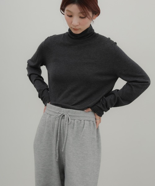select MOCA(セレクトモカ)の「【ZOZO限定先行販売】ニットパンツ(その他パンツ・レディース・ライトグレー/チャコールグレー/アイボリー/ブラック・LARGE/MEDIUM)」の20枚目の写真