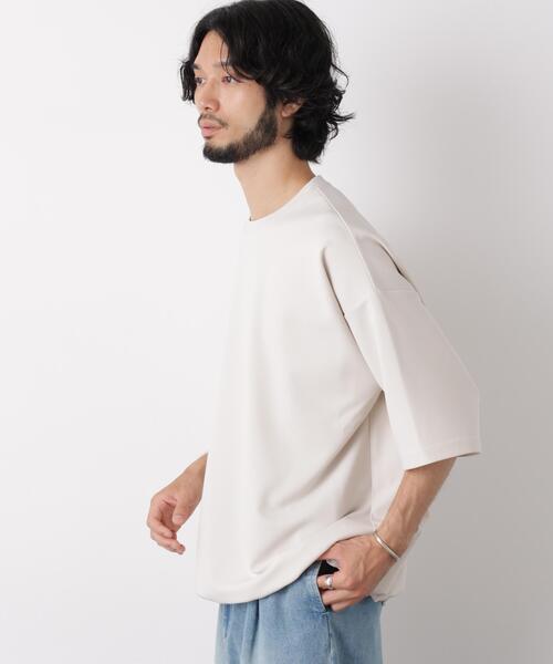NANO universe(ナノユニバース)の「オーバーサイズ ブークレビッグTシャツ 半袖(Tシャツ/カットソー・メンズ・カーキ/ライトグレー/ライトブルー/アイボリー・L/M)」の12枚目の写真