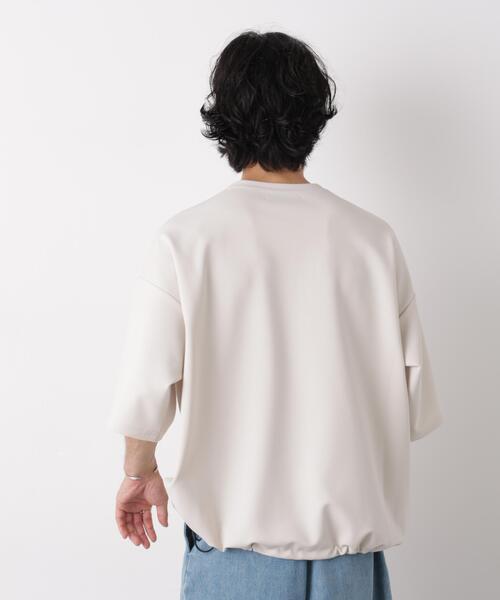 NANO universe(ナノユニバース)の「オーバーサイズ ブークレビッグTシャツ 半袖(Tシャツ/カットソー・メンズ・カーキ/ライトグレー/ライトブルー/アイボリー・L/M)」の14枚目の写真