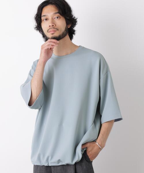 NANO universe(ナノユニバース)の「オーバーサイズ ブークレビッグTシャツ 半袖(Tシャツ/カットソー・メンズ・カーキ/ライトグレー/ライトブルー/アイボリー・L/M)」の19枚目の写真