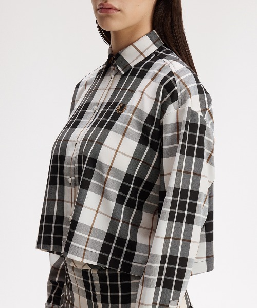 FRED PERRY(フレッドペリー)の「Tartan Shirt/タータンチェックシャツ(シャツ/ブラウス・レディース・ベージュ・10)」の8枚目の写真