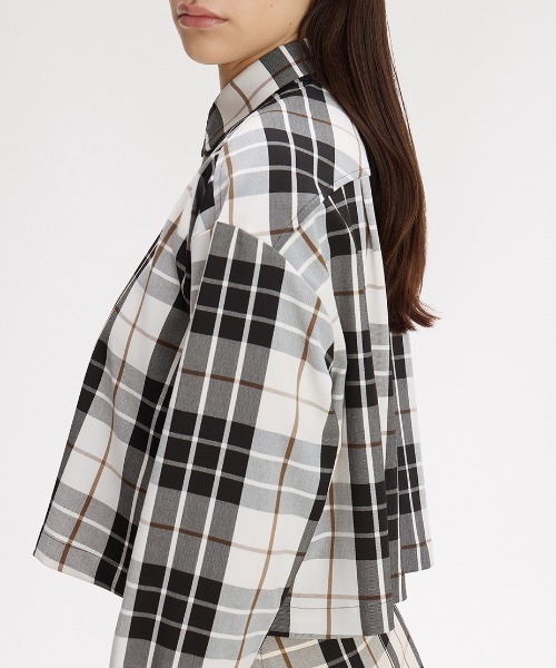 FRED PERRY(フレッドペリー)の「Tartan Shirt/タータンチェックシャツ(シャツ/ブラウス・レディース・ベージュ・10)」の9枚目の写真