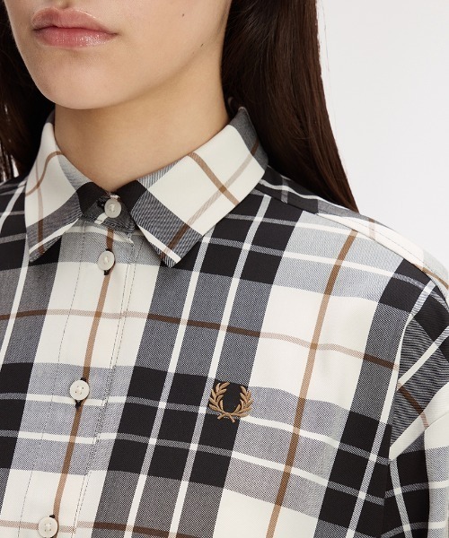 FRED PERRY(フレッドペリー)の「Tartan Shirt/タータンチェックシャツ(シャツ/ブラウス・レディース・ベージュ・10)」の10枚目の写真