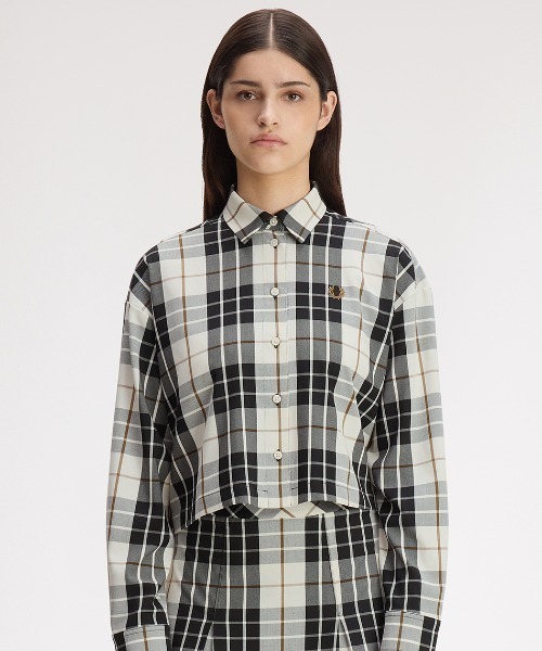 FRED PERRY(フレッドペリー)の「Tartan Shirt/タータンチェックシャツ(シャツ/ブラウス・レディース・ベージュ・10)」の12枚目の写真
