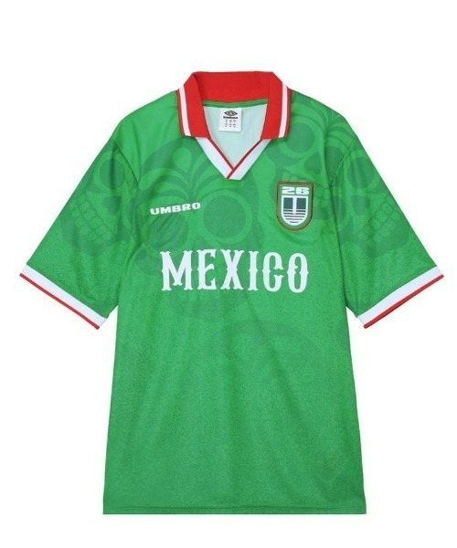 UMBRO(アンブロ)の「umbro/アンブロ 【トーナメントコレクション】MEXICO JERSEY UF6SHSW3M(Tシャツ/カットソー・メンズ・グリーン・L/M/O/XO)」の1枚目の写真