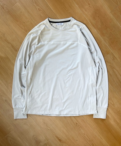 BROKEN BASE(ブロークンベース)の「BrokenBase running core / Active-Pique Long Sleeve T-shirt(Tシャツ/カットソー・メンズ・グレー/ブラック・LARGE/MEDIUM)」の8枚目の写真