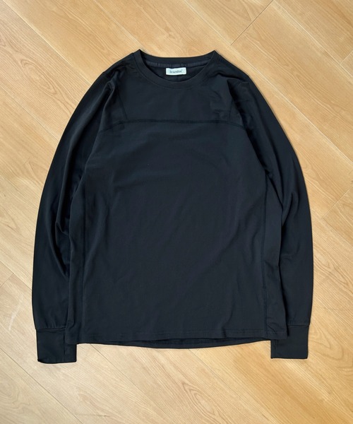 BROKEN BASE(ブロークンベース)の「BrokenBase running core / Active-Pique Long Sleeve T-shirt(Tシャツ/カットソー・メンズ・グレー/ブラック・LARGE/MEDIUM)」の10枚目の写真