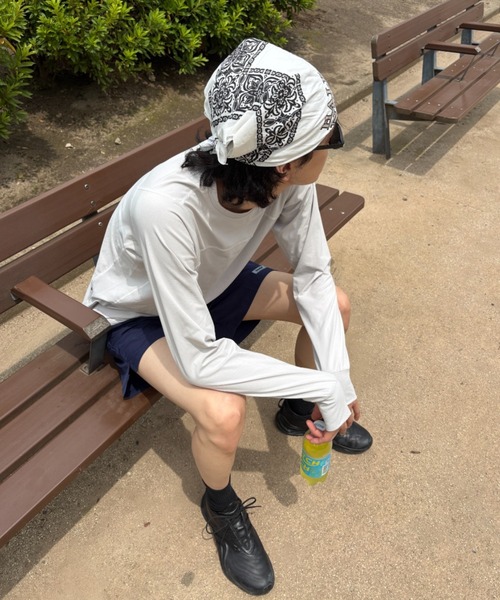 BROKEN BASE(ブロークンベース)の「BrokenBase running core / Active-Pique Long Sleeve T-shirt(Tシャツ/カットソー・メンズ・グレー/ブラック・LARGE/MEDIUM)」の5枚目の写真