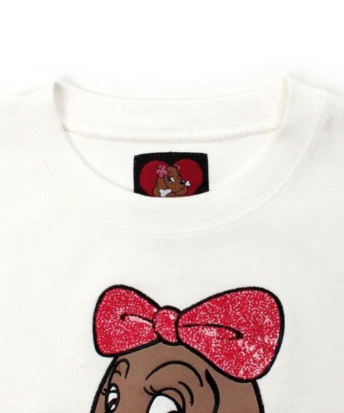 GALFY（ガルフィー）の「Candy Galfy-キラピカラブリィTee（Tシャツ/カットソー・レディース・ホワイト/ブラック/ピンク・FREE）」の7枚目の写真