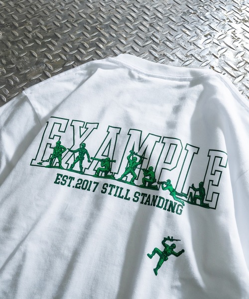 EXAMPLE(エグザンプル)の「EXAMPLE STILL STANDING S/S TEE(Tシャツ/カットソー・メンズ・ホワイト/アッシュ/ブラック・XXL/XL/L/M)」の4枚目の写真