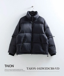 【TAION(タイオン)】〈ユニセックス〉ベーシックスポーツ 袖取外し式 ボリュームダウンジャケット