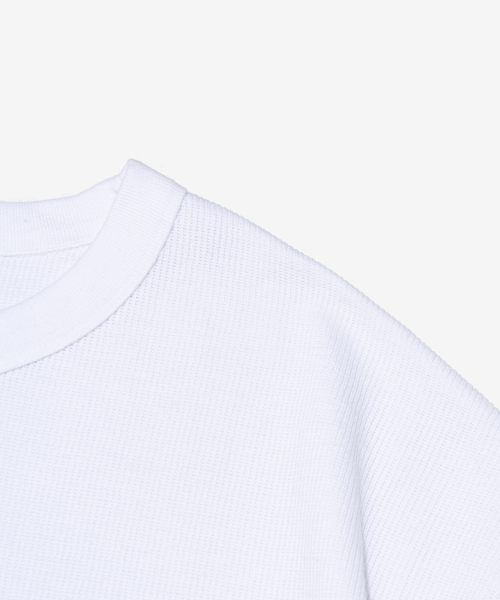 CARGOBROS(カーゴブロス)の「バインディングオーバーボックスワッフルTシャツ(ホワイト)(Tシャツ/カットソー・メンズ・その他・FREE)」の3枚目の写真
