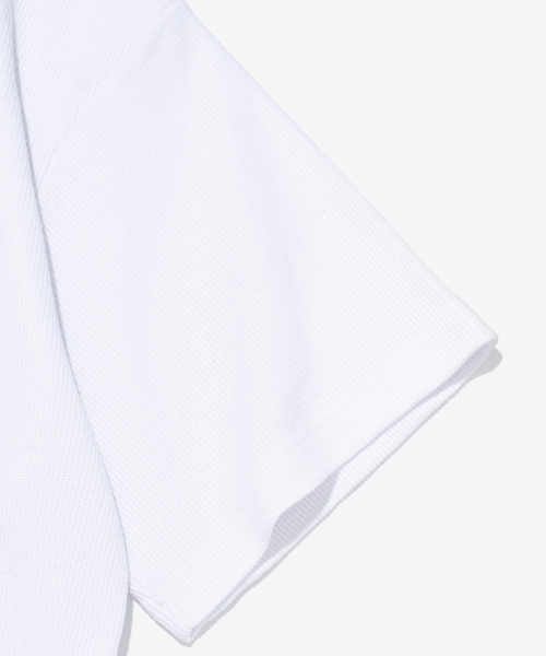 CARGOBROS(カーゴブロス)の「バインディングオーバーボックスワッフルTシャツ(ホワイト)(Tシャツ/カットソー・メンズ・その他・FREE)」の4枚目の写真