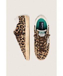 GOLDEN GOOSE（ゴールデングース）の「限定版 Super-Star レオパード柄ポニースキン レザースター＆ヒールタブ（スニーカー）」
