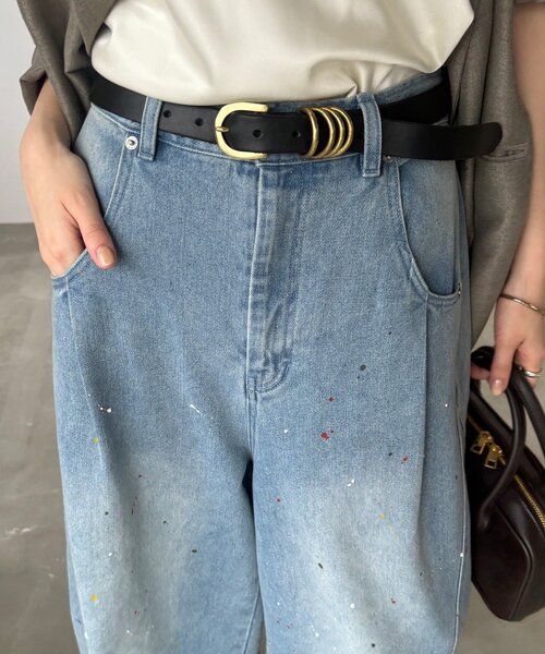 DouDou(ドゥドゥ)の「ペイントパンツ(その他パンツ・レディース・ブルー/ベージュ・38/36)」の21枚目の写真