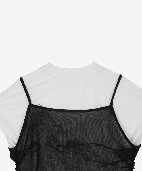 KZM（ケージエム）の「冷感プリント半袖Tシャツ WHITE（Tシャツ/カットソー・レディース・ホワイト・SMALL/MEDIUM/LARGE）」の8枚目の写真