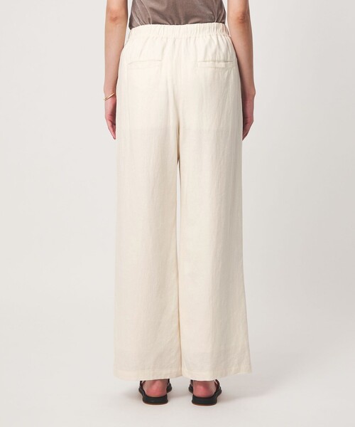 green label relaxing（グリーンレーベルリラクシング）の「BREEZE LINEN ブリーズリネン ワイド パンツ 3 オフホワイト（その他パンツ・レディース・オフホワイト・44/TALL/34/40/SHORT/38/42/36）」の9枚目の写真