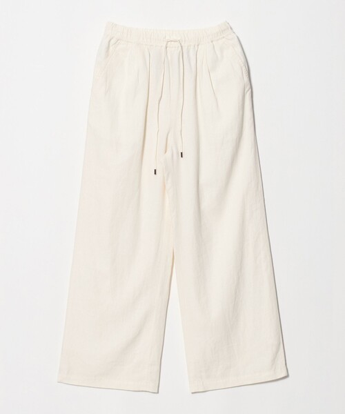 green label relaxing（グリーンレーベルリラクシング）の「BREEZE LINEN ブリーズリネン ワイド パンツ 3 オフホワイト（その他パンツ・レディース・オフホワイト・44/TALL/34/40/SHORT/38/42/36）」の10枚目の写真